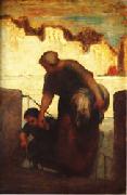 The Laundress Honore  Daumier